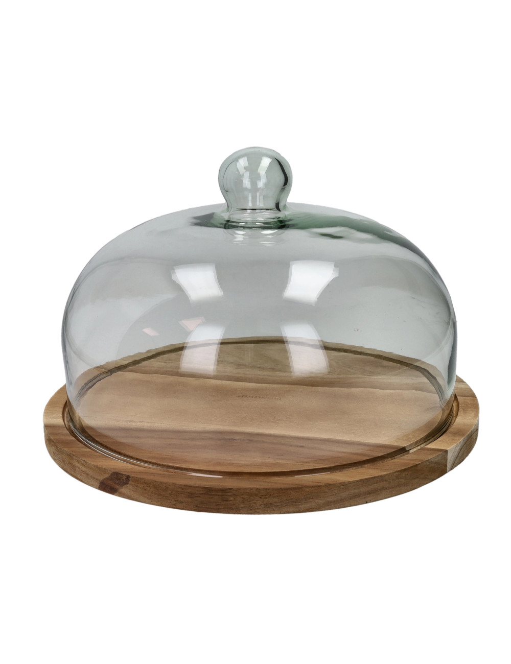 BRANDANI TAGLIERE ACACIA C-CUPOLA IN VETRO BRANDANI TAGLIERE ACACIA C-CUPOLA IN VETRO