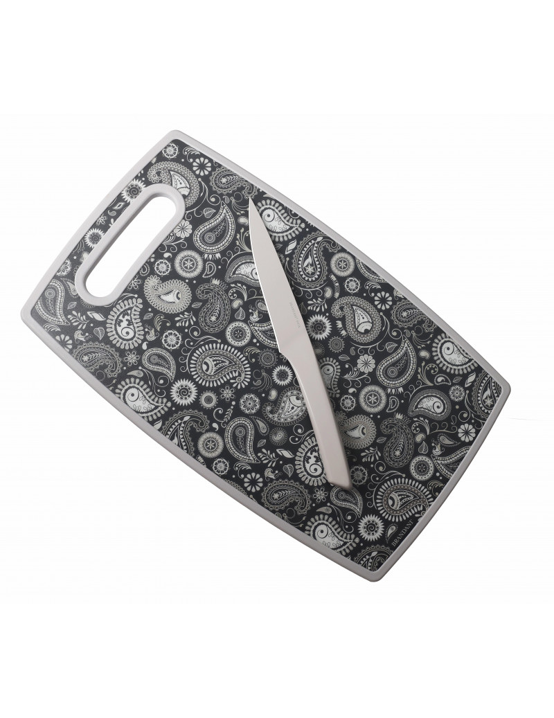 BRANDANI TAGLIERE SHANTI CON COLTELLO UTILITY INOX