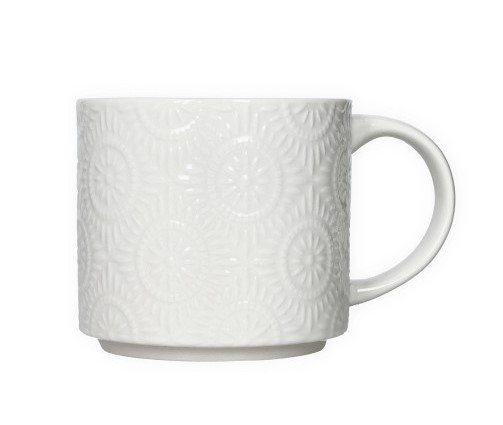 BRANDANI TAZZA BIANCO CERCHI DI FIORI NEW BONE CHINA 460 ML BRANDANI TAZZA BIANCO CERCHI DI FIORI NEW BONE CHINA 460 ML