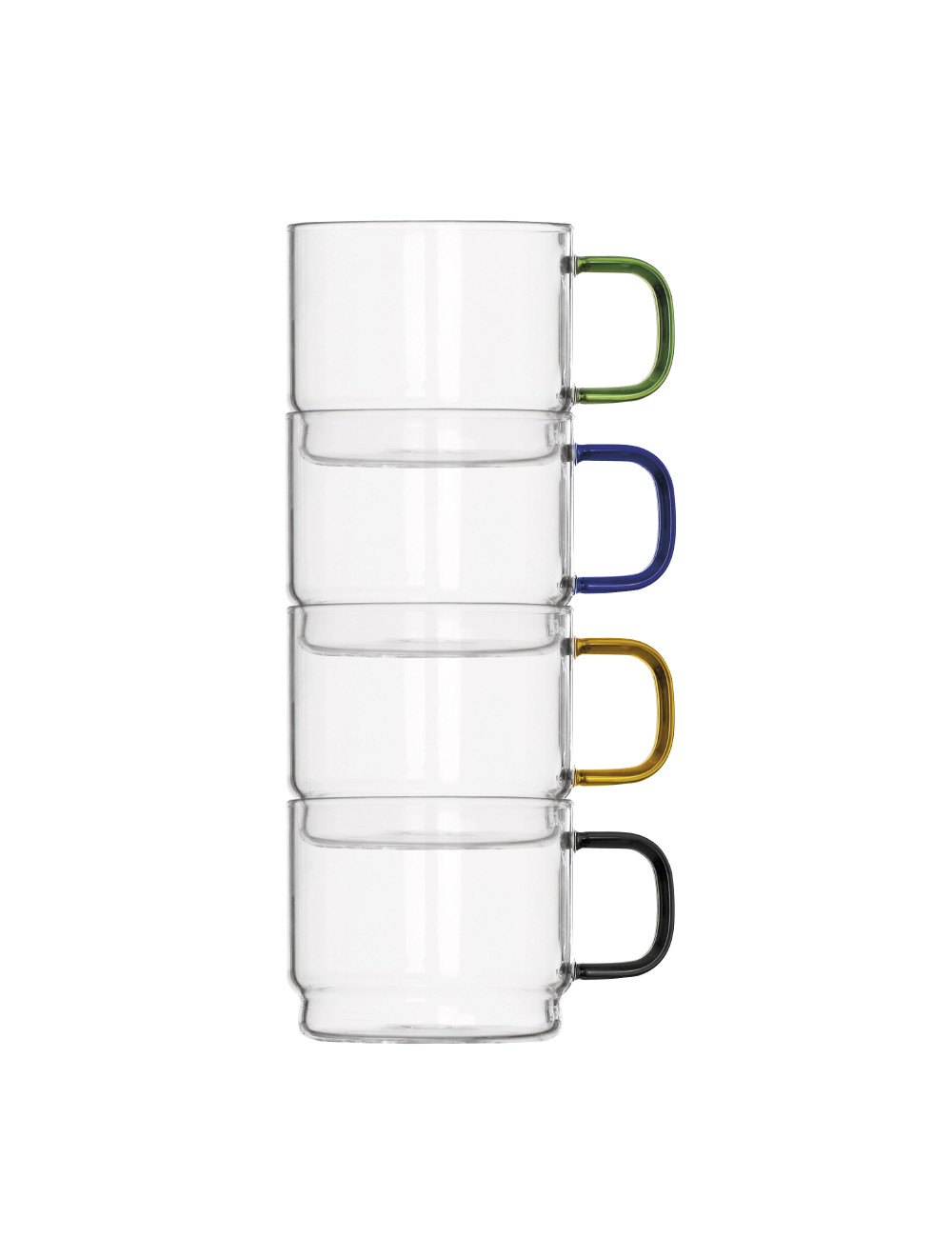 BRANDANI TAZZINA BRIDGE IMPILABILE COLORI ASSORTITI SET 4 PZ