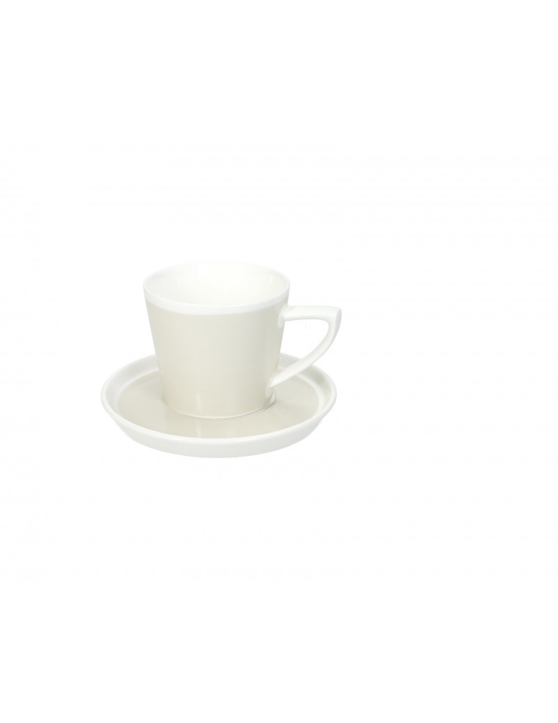 Brandani TAZZINE CAFFE SHANTI CON PIATTINO NEW BONE CHINA 4PZ TORTORA