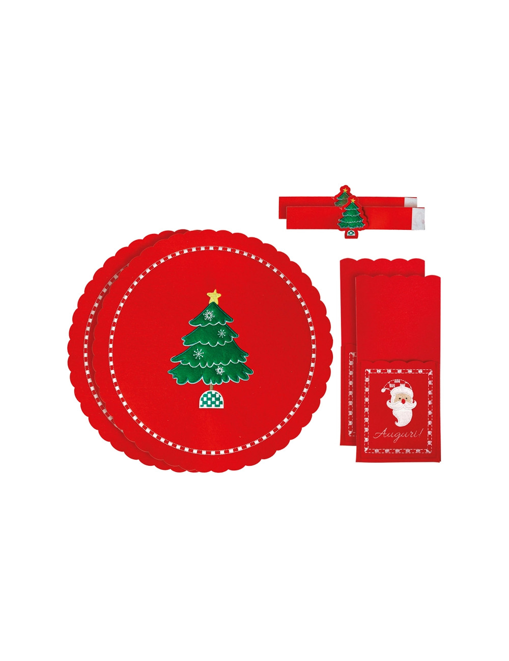 BRANDANI TESSILE POSTO TAVOLA IN FELTRO SET 6 PZ