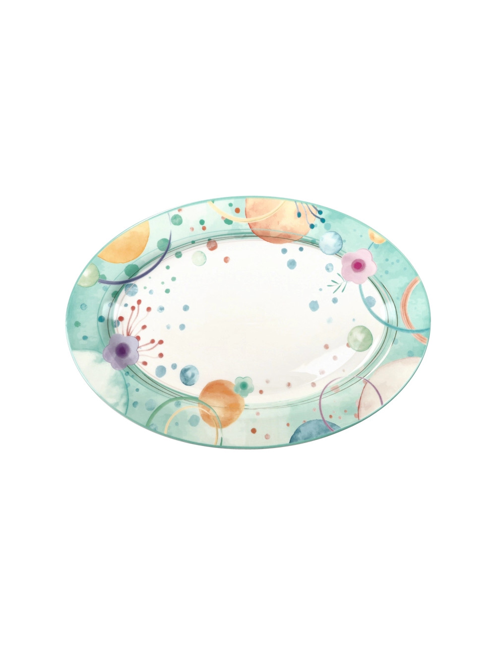 BRANDANI VASSOIO OVALE BOLLICINE NEW BONE CHINA BRANDANI VASSOIO OVALE BOLLICINE NEW BONE CHINA