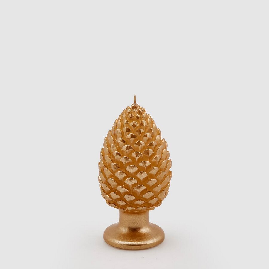 EDG Candela Pigna oro con base h 15 cm d.8 cm