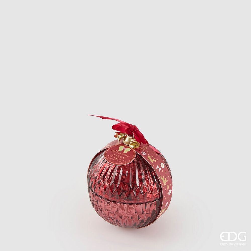 EDG candela sfera con profumo d8 bordeaux Princess of the night EDG candela sfera con profumo d8 bordeaux Princess of the night