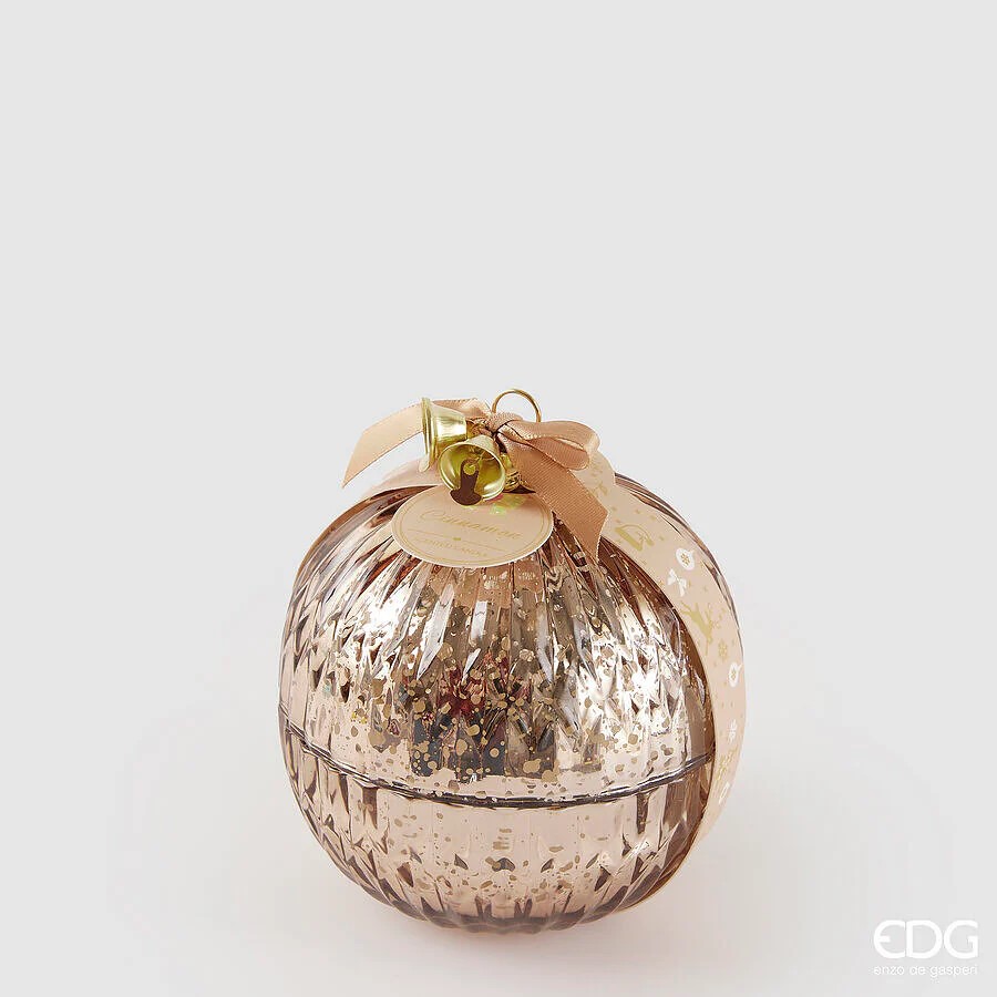 EDG Candela Sfera di Natale Cannella D.11cm EDG Candela Sfera di Natale Cannella D.11cm