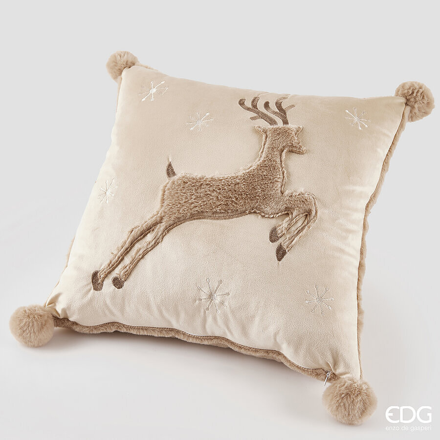 EDG CUSCINO NATALIZIO RENNA QUADRATO L 45