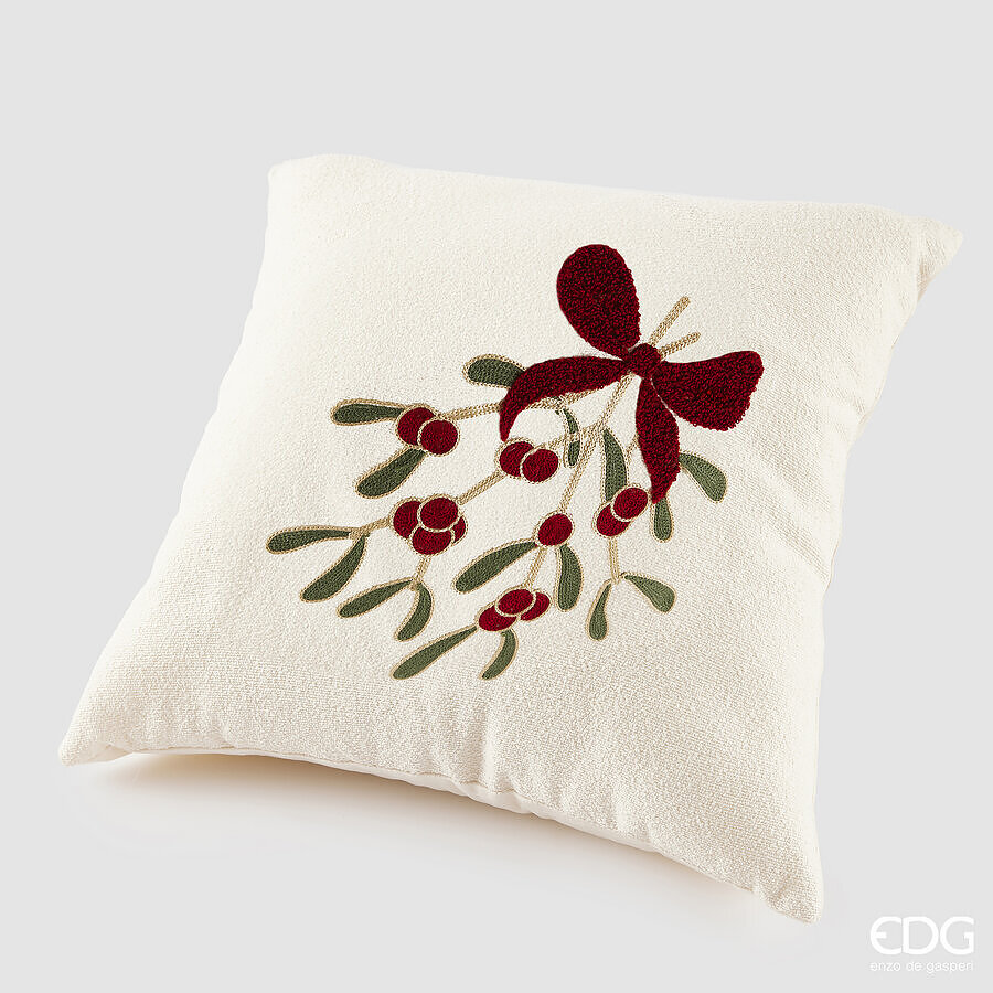 EDG CUSCINO NATALIZIO VISCHIO QUADRATO L 45