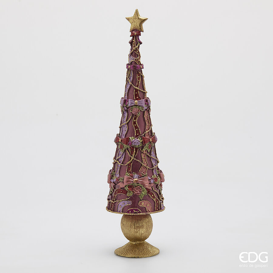 EDG Decorazione Natalizia DECOGLITTER PINO-FIOCCHI H.47 CM EDG Decorazione Natalizia DECOGLITTER PINO-FIOCCHI H.47 CM