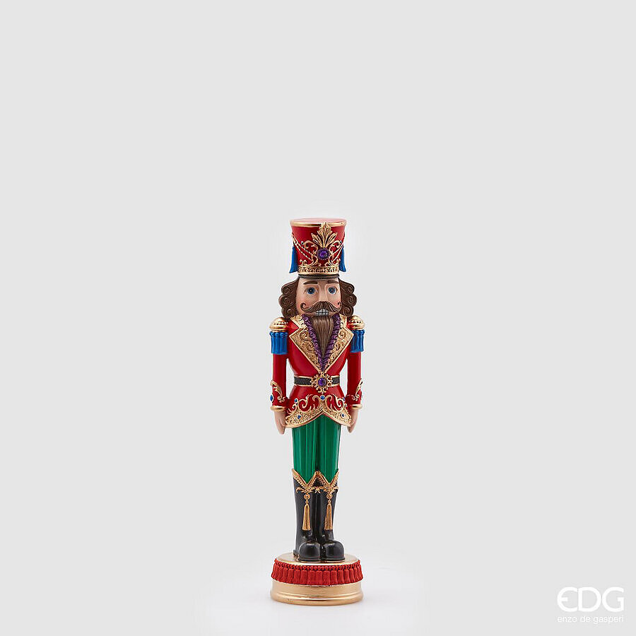 EDG Decorazione Natalizia soldatino righe H 35 CM