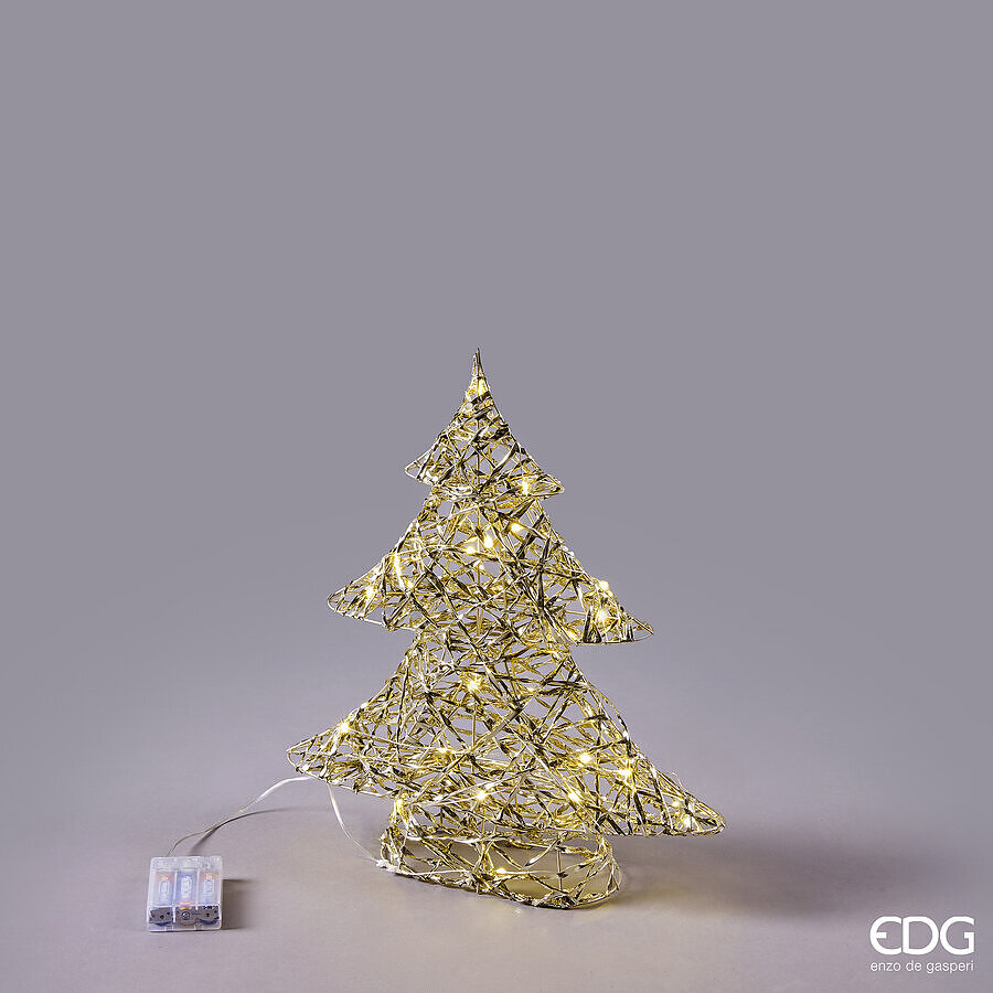EDG DECORO ALBERO LED INTRECCIO 30 MICROLED  H.40 CM