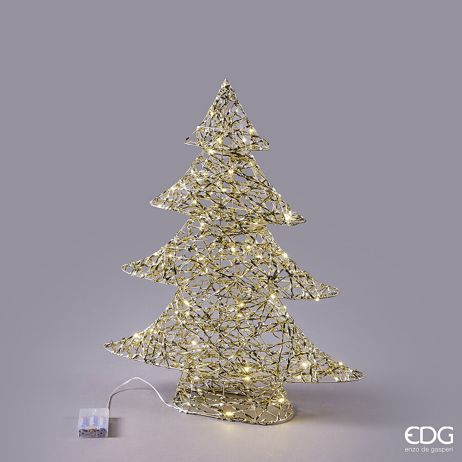 EDG DECORO ALBERO LED INTRECCIO 60 MICROLED  H.60 CM