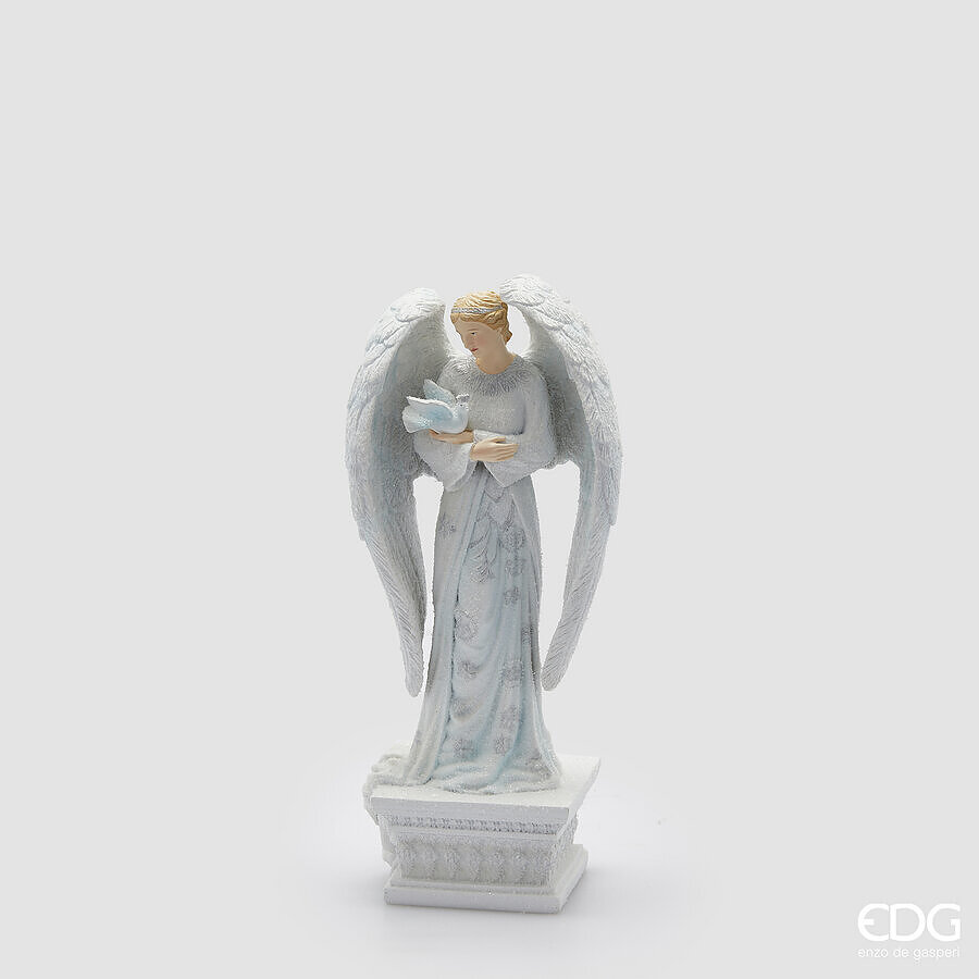 EDG DECORO ANGELO H. 33 CM BIANCO