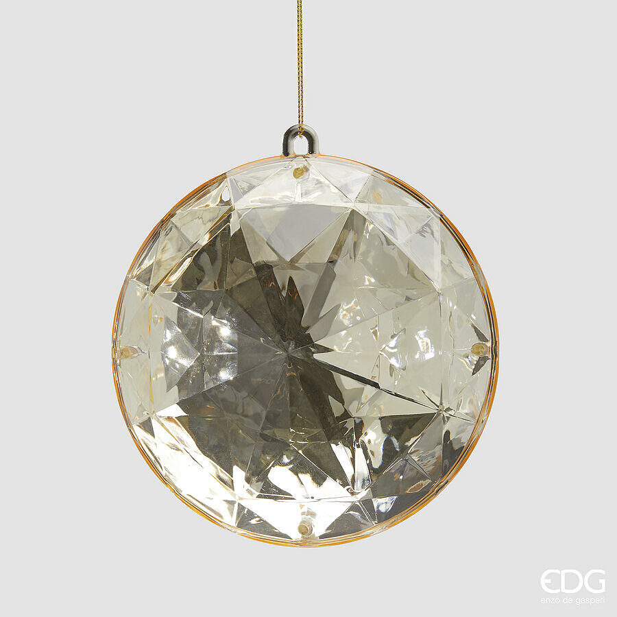 EDG DECORO DIAMANTE ORO ROTONDO DA APPENDERE DIAM.12,5 CM EDG DECORO DIAMANTE ORO ROTONDO DA APPENDERE DIAM.12,5 CM