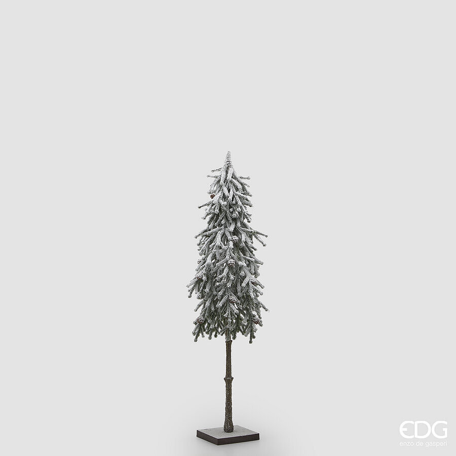 EDG DECORO PINO INNEVATO CON BASE H.90 CM