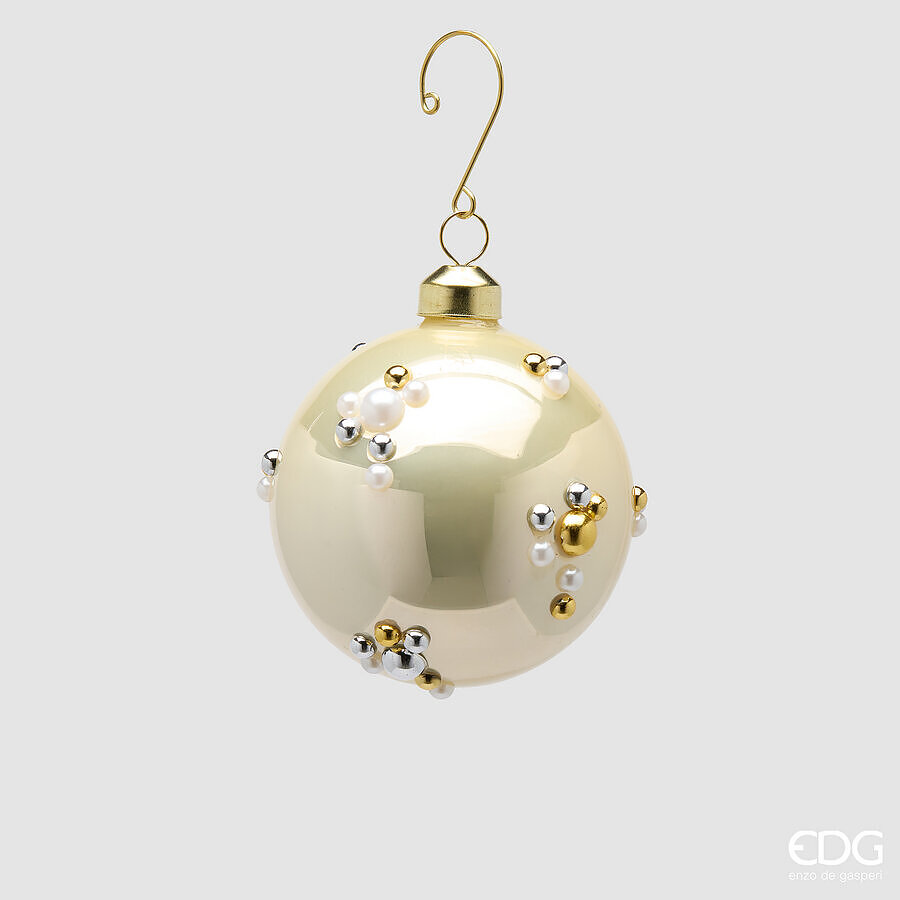 EDG Enzo De Gasperi ADDOBBO PALLA BOLLE ORO DIAM. 8 CM EDG Enzo De Gasperi ADDOBBO PALLA BOLLE ORO DIAM. 8 CM
