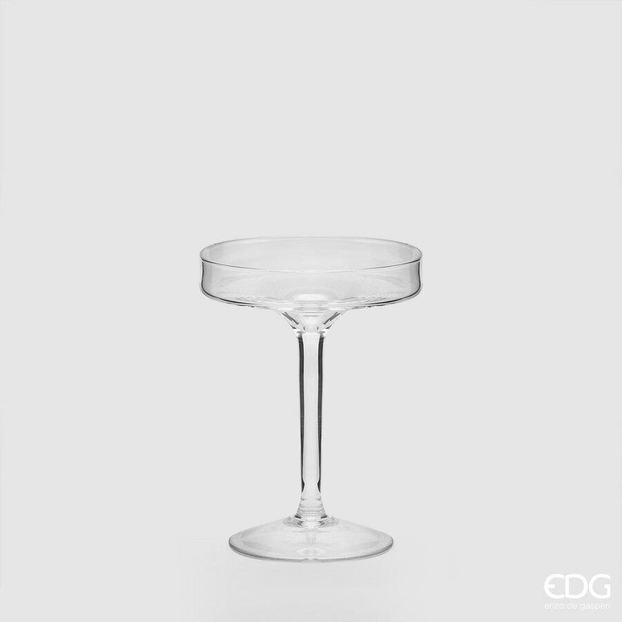 EDG Enzo De Gasperi Alzata rotonda vetro h. 20 cm diam.14,5 cm