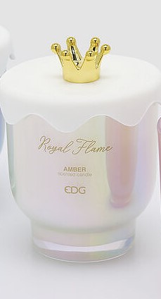 EDG ENZO DE GASPERI CANDELA CORONA CON PROFUMO BIANCO PERLA H.12,5 EDG ENZO DE GASPERI CANDELA CORONA CON PROFUMO BIANCO PERLA H.12,5