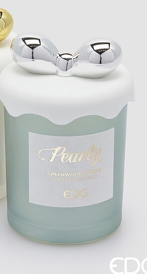 EDG ENZO DE GASPERI CANDELA FIOCCO CON PROFUMO AZZURRO H.12,5