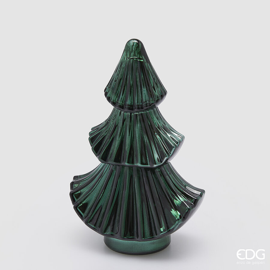 EDG Enzo De Gasperi Candela Natalizia FOREST VERDE H 25 CM EDG Enzo De Gasperi Candela Natalizia FOREST VERDE H 25 CM