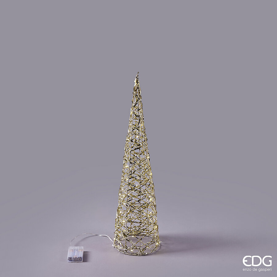 EDG Enzo De Gasperi Decorazione ALBERO LED INTRECCIO CON 30 MICROLED H.60 CM EDG Enzo De Gasperi Decorazione ALBERO LED INTRECCIO CON 30 MICROLED H.60 CM