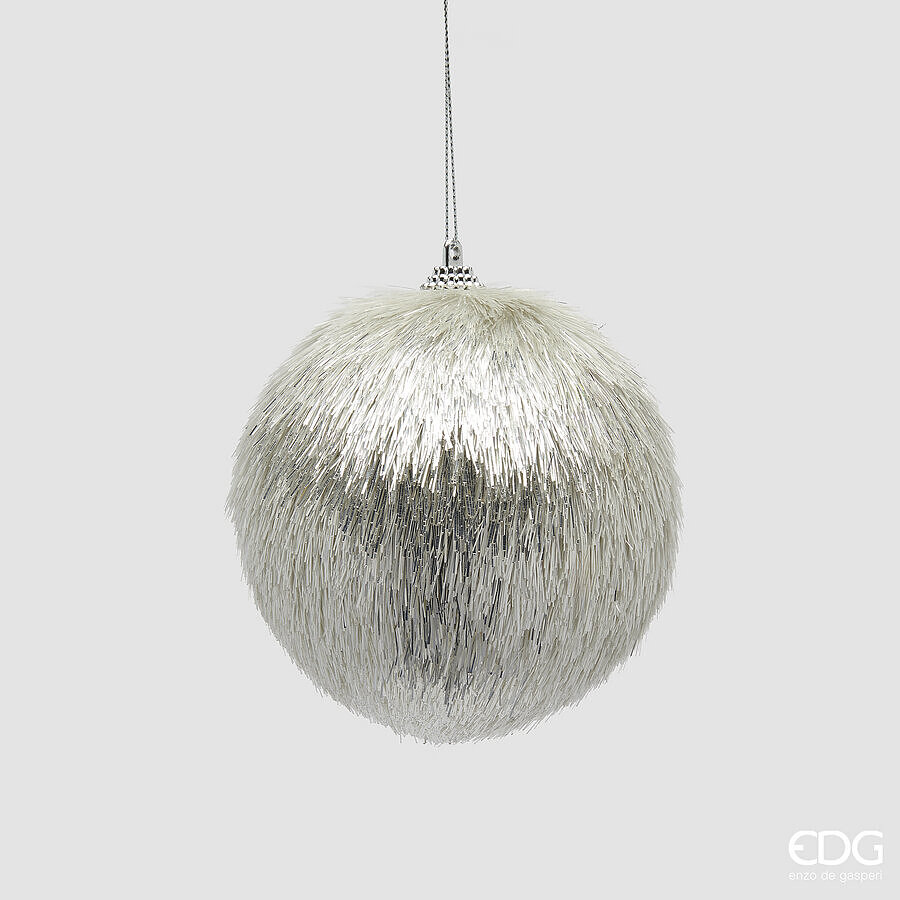 EDG Enzo De Gasperi Decorazione Natalizia PALLA FURRY DIAM.10 CM EDG Enzo De Gasperi Decorazione Natalizia PALLA FURRY DIAM.10 CM