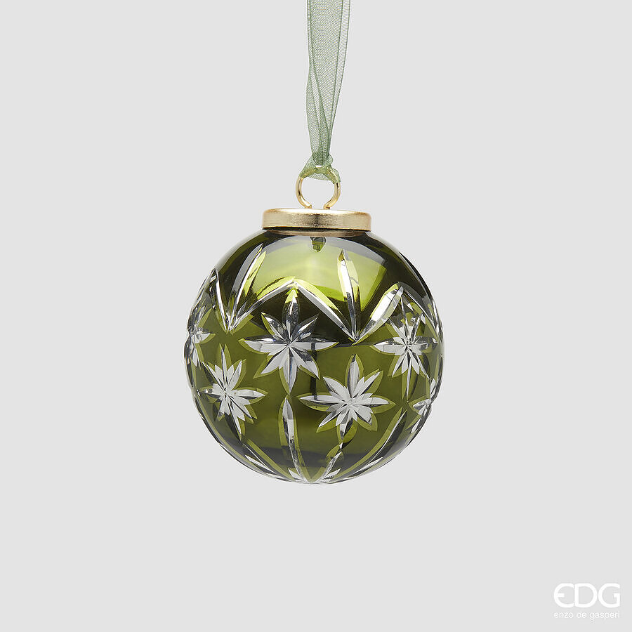 EDG Enzo De Gasperi Decorazione Natalizia PALLA STELLE DIAM 7,5 CM EDG Enzo De Gasperi Decorazione Natalizia PALLA STELLE DIAM 7,5 CM