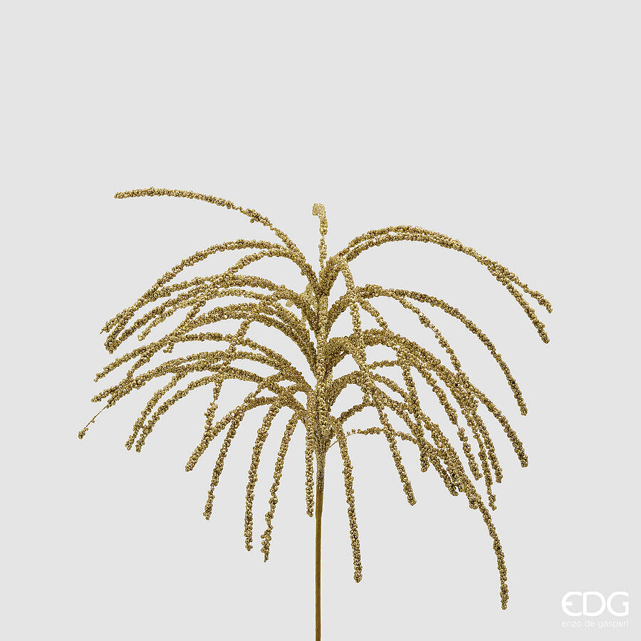 EDG Enzo De Gasperi Decorazione RAMO SPIGA GLITTER H.60 CM