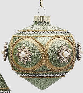 EDG Enzo De Gasperi Decorazioni Natalizia ADDOBBO SFERA TROTTOLA ZARINA DIAM 8 CM EDG Enzo De Gasperi Decorazioni Natalizia ADDOBBO SFERA TROTTOLA ZARINA DIAM 8 CM