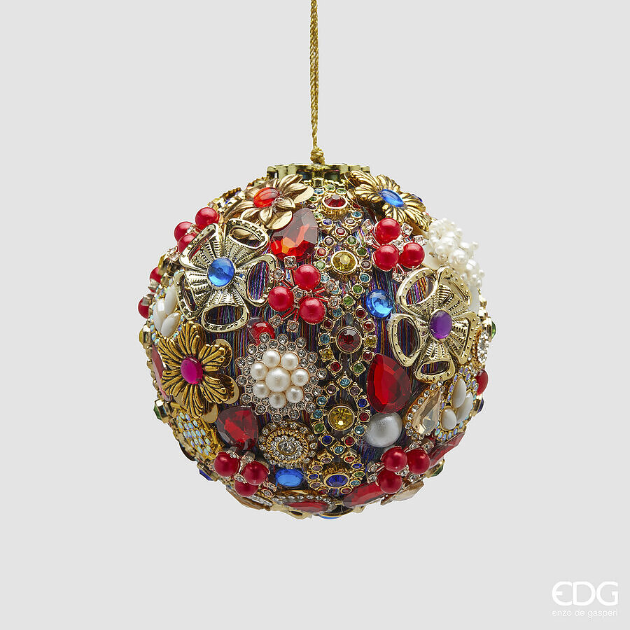 EDG Enzo De Gasperi Decorazioni Natalizia PALLA SUPREME D. CM 10 EDG Enzo De Gasperi Decorazioni Natalizia PALLA SUPREME D. CM 10