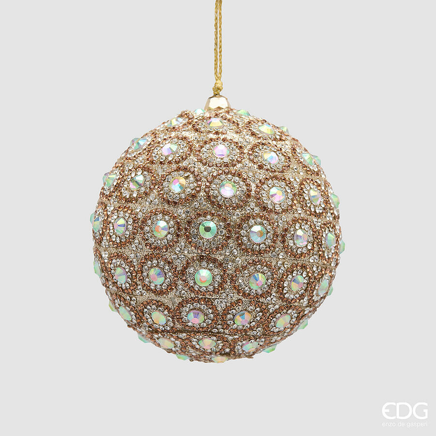 EDG Enzo De Gasperi Decorazioni Natalizia Palla Top Jewel  d. 10 cm oro