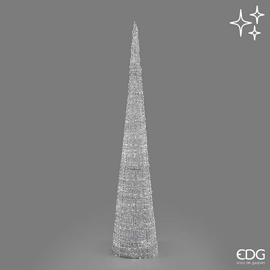 EDG Enzo de Gasperi decoro ALBERO LED CURLY CONO H.210 CM D.40 CM EDG Enzo de Gasperi decoro ALBERO LED CURLY CONO H.210 CM D.40 CM