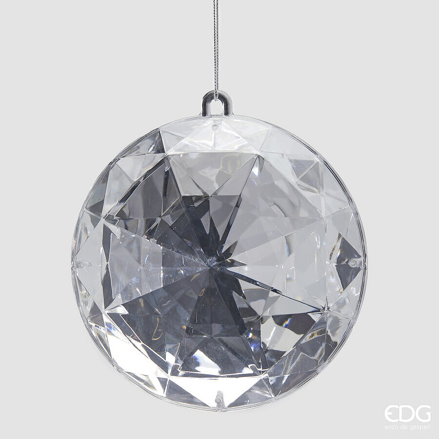EDG Enzo De Gasperi Decoro Diamante Rotondo di Natale da Appendere L 8,5 Cm D 16 EDG Enzo De Gasperi Decoro Diamante Rotondo di Natale da Appendere L 8,5 Cm D 16