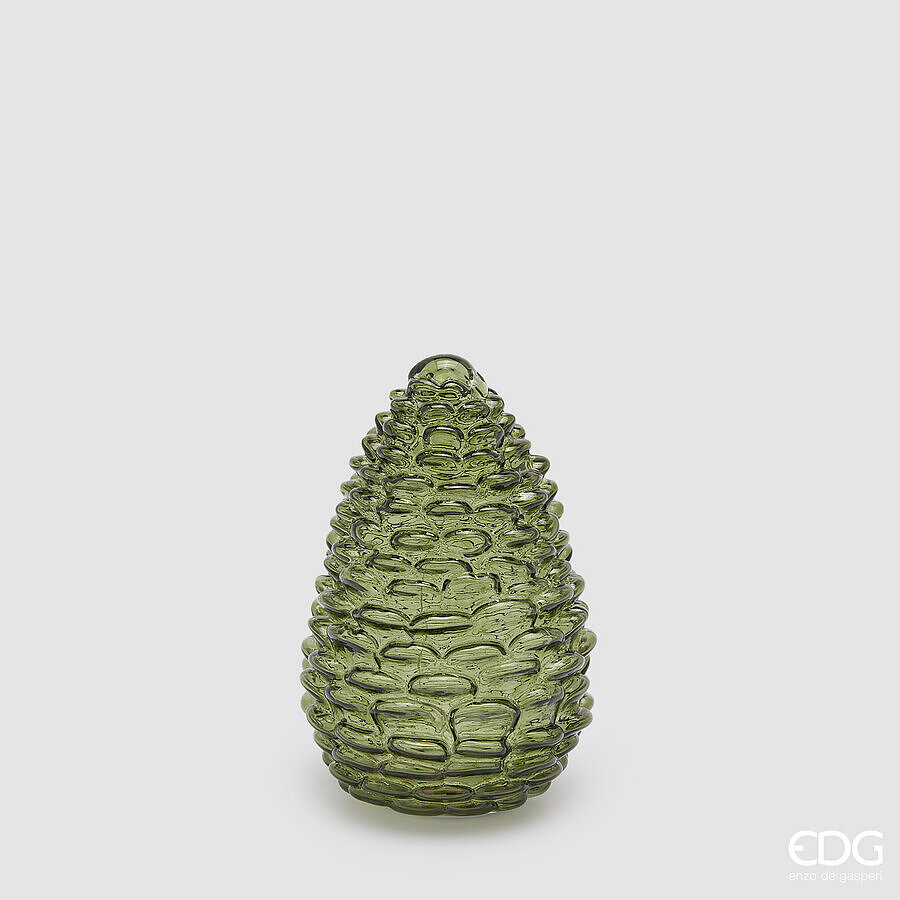 EDG ENZO DE GASPERI DECORO PIGNA LED H 15 CM D.10 VERDE PICCOLA EDG ENZO DE GASPERI DECORO PIGNA LED H 15 CM D.10 VERDE PICCOLA