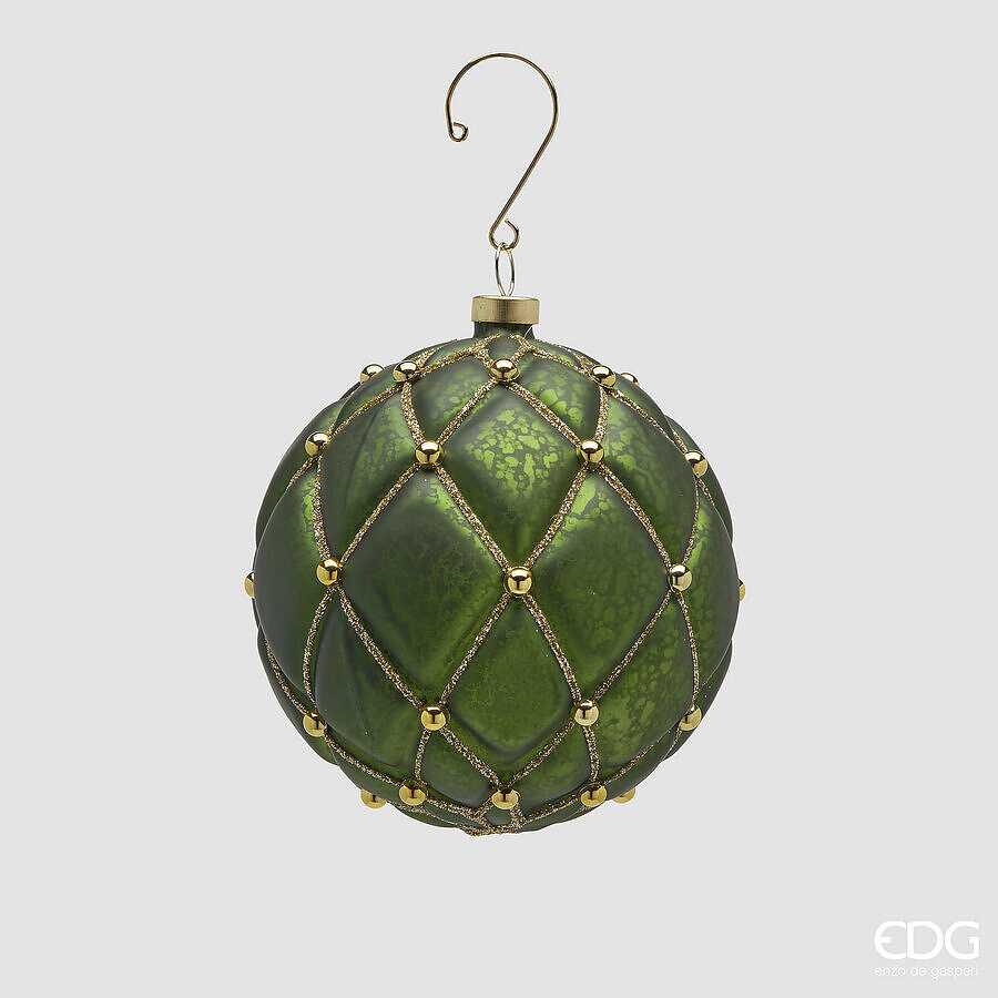 EDG Enzo De Gasperi Palla Di Natale Capitonne diam.10 cm EDG Enzo De Gasperi Palla Di Natale Capitonne diam.10 cm
