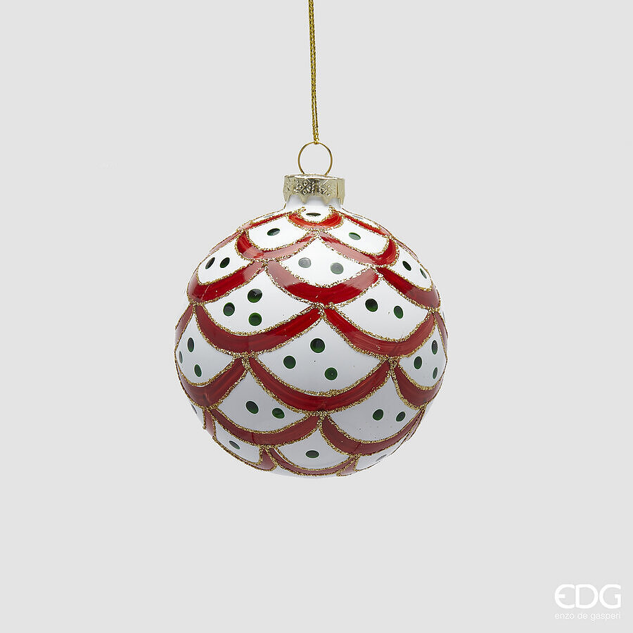 EDG Enzo De Gasperi PALLA SFERA Balze Bianco e rosso a pois D 8 C5 EDG Enzo De Gasperi PALLA SFERA Balze Bianco e rosso a pois D 8 C5
