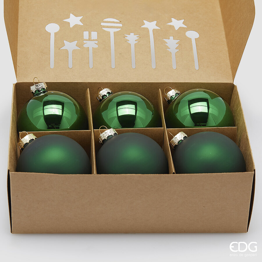 EDG Enzo De Gasperi PALLA VERDE VETRO DIAM 8 CM 1 PZ