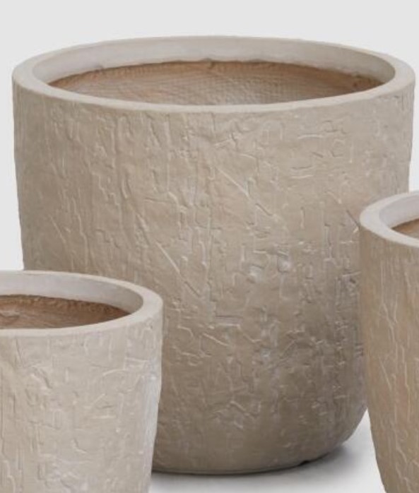 EDG Enzo De Gasperi VASI Vaso in Resinpietra Roccia Bombato Crema GRANDE 1 PZ EDG Enzo De Gasperi VASI Vaso in Resinpietra Roccia Bombato Crema GRANDE 1 PZ