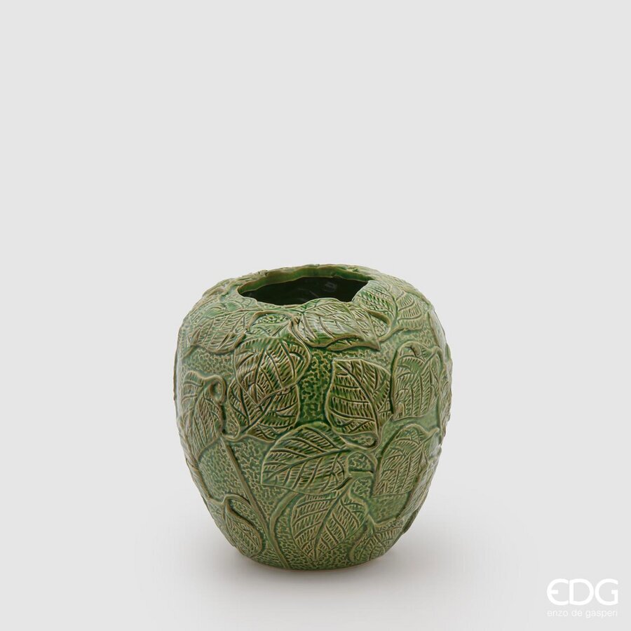 EDG Enzo de Gasperi VASO CHAKRA FOGLIE H 21 CM VERDE