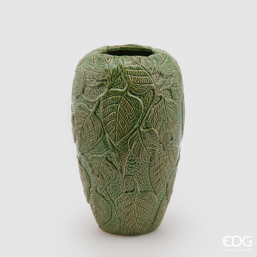 EDG Enzo de Gasperi VASO CHAKRA FOGLIE H 33 CM VERDE