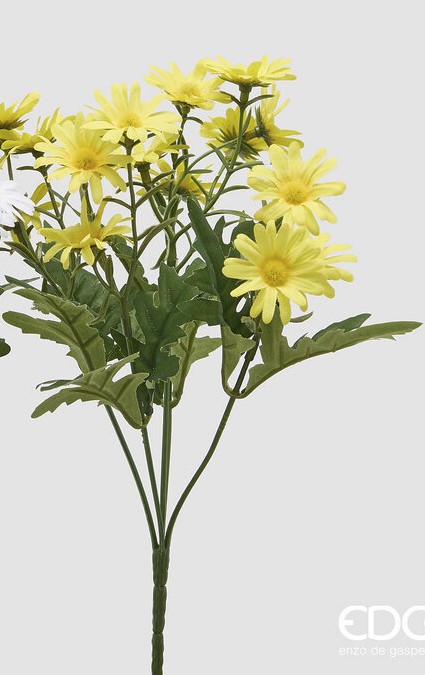 EDG FIORE ARTIFICIALE MARGHERITA CESPUGLIO H 30 CM GIALLO EDG FIORE ARTIFICIALE MARGHERITA CESPUGLIO H 30 CM GIALLO