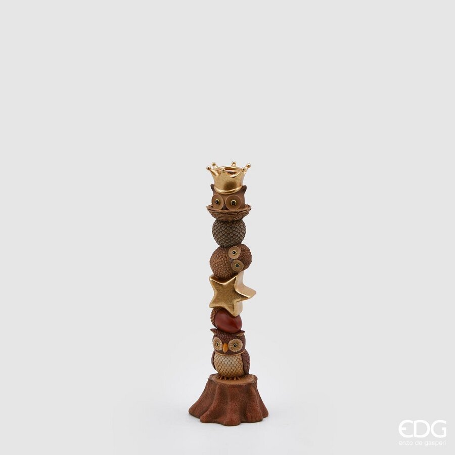 EDG PORTACANDELA BOSCO POLY H. 30 CM