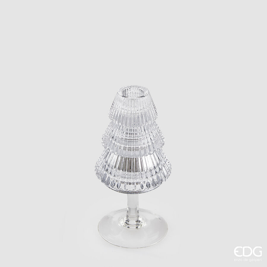 EDG PORTACANDELA DESIGN PINO CALICE H.16 CM TRASPARENTE EDG PORTACANDELA DESIGN PINO CALICE H.16 CM TRASPARENTE