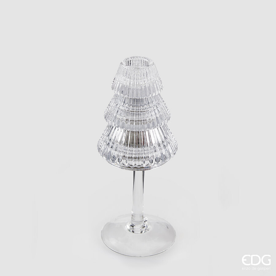 EDG PORTACANDELA DESIGN PINO CALICE H.19 CM TRASPARENTE EDG PORTACANDELA DESIGN PINO CALICE H.19 CM TRASPARENTE