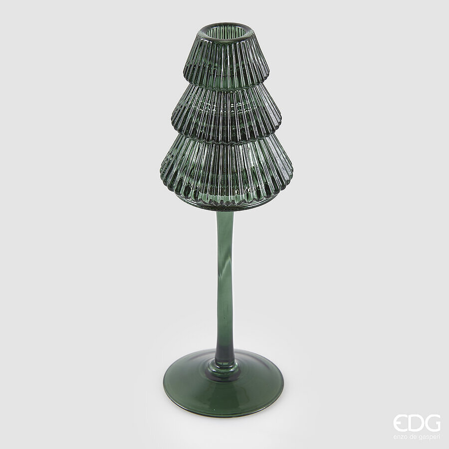 EDG PORTACANDELA DESIGN PINO CALICE H.25 CM VERDE EDG PORTACANDELA DESIGN PINO CALICE H.25 CM VERDE