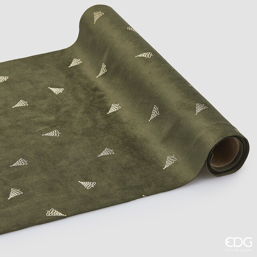 EDG RUNNER TESSUTO PINO ROTOLO VERDE H 35 CM L.300 EDG RUNNER TESSUTO PINO ROTOLO VERDE H 35 CM L.300