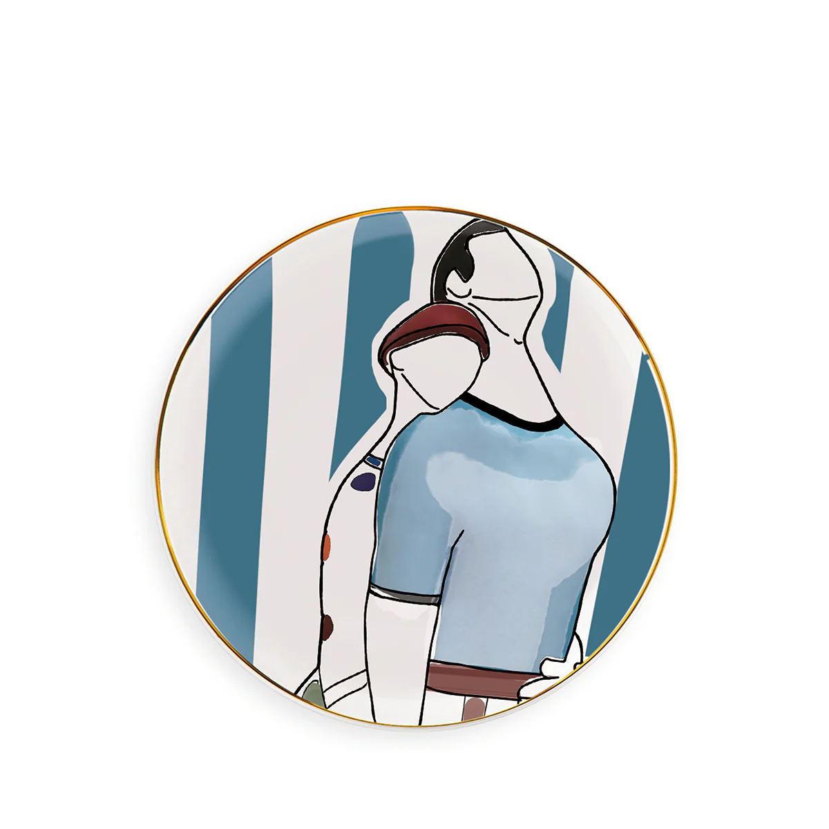 EGAN PIATTI Piattino Dessert "Attimi" Abbracci D19