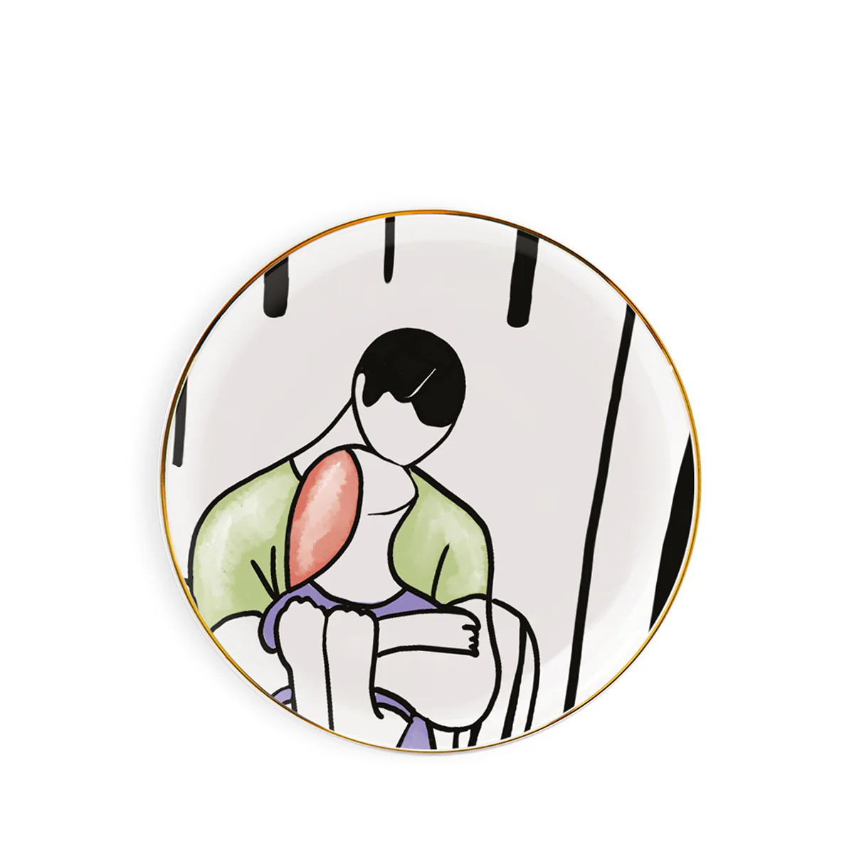 EGAN PIATTI Piattino Dessert "Noi" Abbracci D19 1 PZ