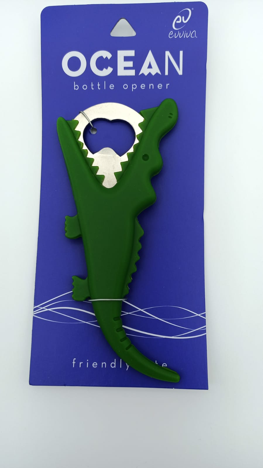 EVVIVA Apribottiglie Animali Coccodrillo verde