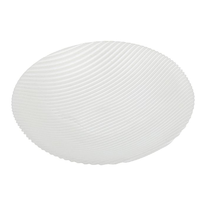 EVVIVA Piatto Centrotavola Seventy - Bolo vetro bianco cm 21